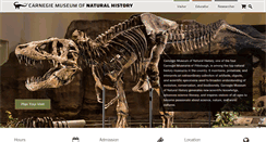Desktop Screenshot of carnegiemnh.org
